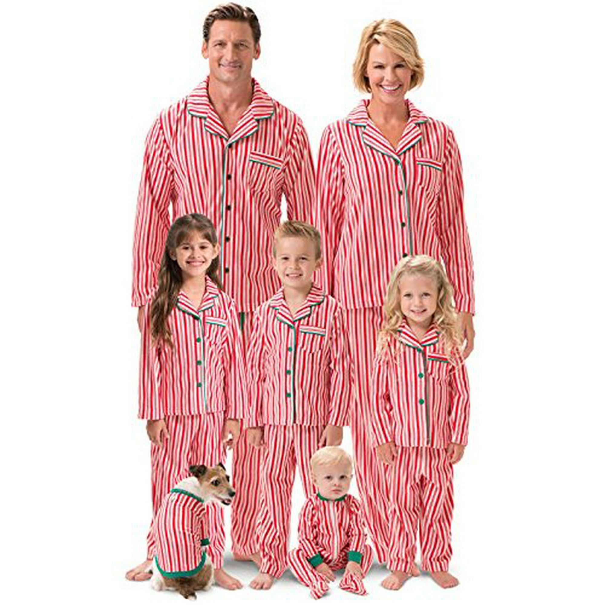 See Pic Matching Family Pajamas Candy Cane Fleece Red Kids 14 Other