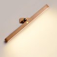 thumbnail image 2 of Luz de tocador de madera, funciona con pilas, bola magnética, luz de pared giratoria de 360 ​​grados, 2 of 8