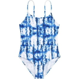 Hongshilian Little Girls' Cartoon Print One-Piece Swimsuit - UPF Sun Protection Beach & Pool Swimwear For Toddlers