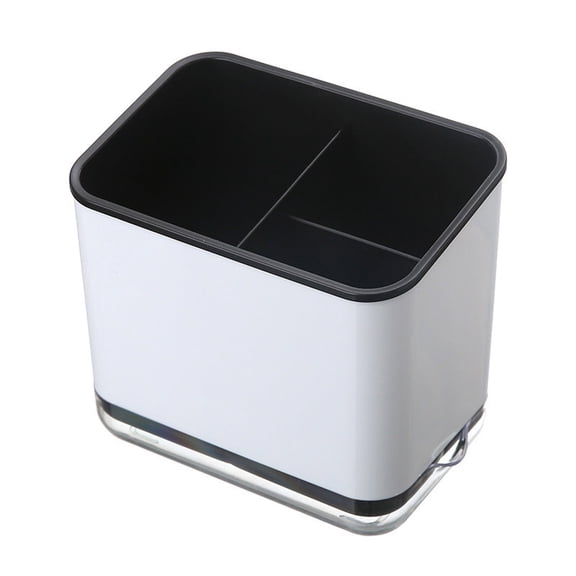 Double Layer Cutlery Storage Rack with Removable Chopstick Holder Kitchen Utensil Drain Drying Organizer for Countertop