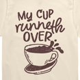 thumbnail image 2 of Instant Message - My Cup Runneth Over Short Sleeve Graphic T-Shirt, 2 of 5