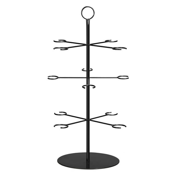 Homelife Metal Champagne Tower Stand 3 Tier Wine Glass Display Rack for Party Holds 12 Glasses Stable Design Prevents Spillage Cocktail Tree Stand for Champagne Cocktails Martini