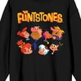 thumbnail image 6 of The Flintstones Group Face Shot Juniors Black Long Sleeve Sweatshirt-Medium, 6 of 7