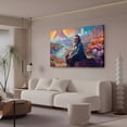 thumbnail image 3 of Póster de lienzo con un anciano con barba blanca sentado sobre una roca, decoración para dormitorio, paisaje deportivo, decoración para oficina, regalo, estilo marco, 16 x 24 pulgadas (40 x 60 cm), 3 of 8