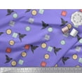 thumbnail image 3 of Soimoi Purple Rayon Fabric Architectural Frame & Paper Bird Art & Craft Print Fabric by Yard 42 Inch Wide, 3 of 3