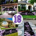 thumbnail image 5 of BIRLON 18th Birthday Decorations, Girl Birthday Party Supplies, Happy Birthday Poster and Pennants, Purple Balloon, Black Balloon, Happy Birthday Printed Balloon, for Lady 18th Birthday, 5 of 5