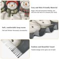 thumbnail image 5 of FORMRS Womens Scarf Winter Soft Long Big Warm Shawls Wrap Tassel Scarves, Red Snowmen, 5 of 9