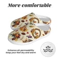 thumbnail image 6 of Lsque Autumn Vintage Pattern Womens Comfort Cotton on Scuff With Memory Foam and Anti-skid Sole Slipper-46/47, 6 of 7