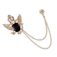 thumbnail image 3 of 2pcs Broche De Cadena Forma Cistalina Alfiler Decorativo Para De Mujer Hombre, 3 of 9