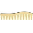 thumbnail image 1 of Peignes à dents larges sans manche, peigne démêlant pour cheveux, grand peigne de salon pour shampoing, pour hommes et femmes, doré, 1 of 4