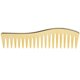 thumbnail image 1 of Peignes à dents larges sans manche, peigne démêlant pour cheveux, grand peigne de salon pour shampoing, pour hommes et femmes, doré, 1 of 4
