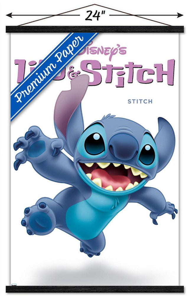 Disney Lilo and Stitch - Stitch Feature Series Wall Poster, 14.725 x  22.375 Framed 