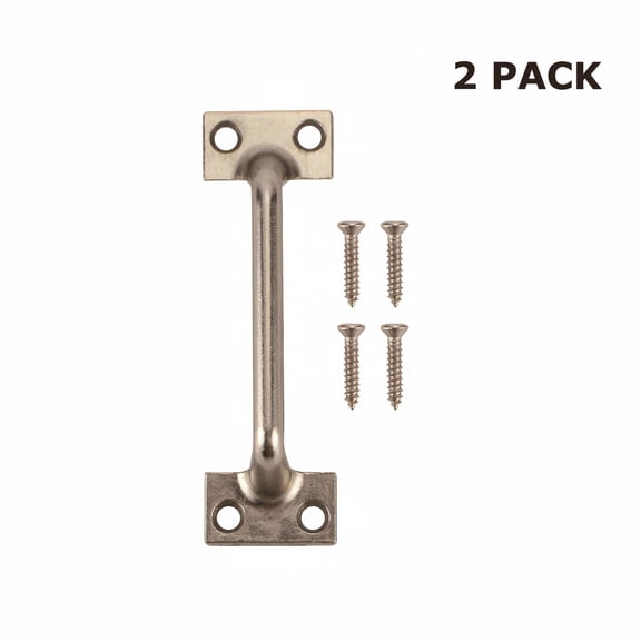 Hyper Tough Window Sash Lift Pull, Satin Nickel, 2 Pack