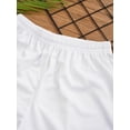 thumbnail image 5 of Sholeno Kids Boys Basketball Football Athletic Shorts Workout Running Booty Bottoms Summer Beach White 24, 5 of 7