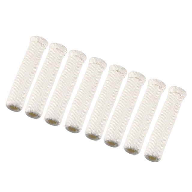 Unique Bargains 8 Pcs High Heat Shield Engine Spark Plug Wire Boots Protector Sleeve Cover for Car White