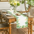 thumbnail image 3 of Chemin de Table Imprimé Fleur de Printemps Salon Meuble TV Nappe Décorative Drapeau de Thé Nappe en Lin, 3 of 4
