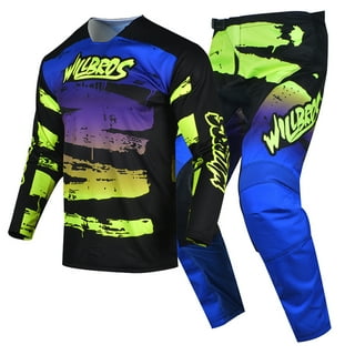 Oneal Element Warhawk Red/White/Blue Motocross Dirt Bike Offroad MX Jersey Pants Combo Package Riding Gear Set Jersey, Men's, Size: Jersey Adult Small