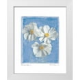 thumbnail image 3 of Amy Melious 20x24 White Modern Wood Framed Wall Art Titled - Cosmos on Blue I, 3 of 5
