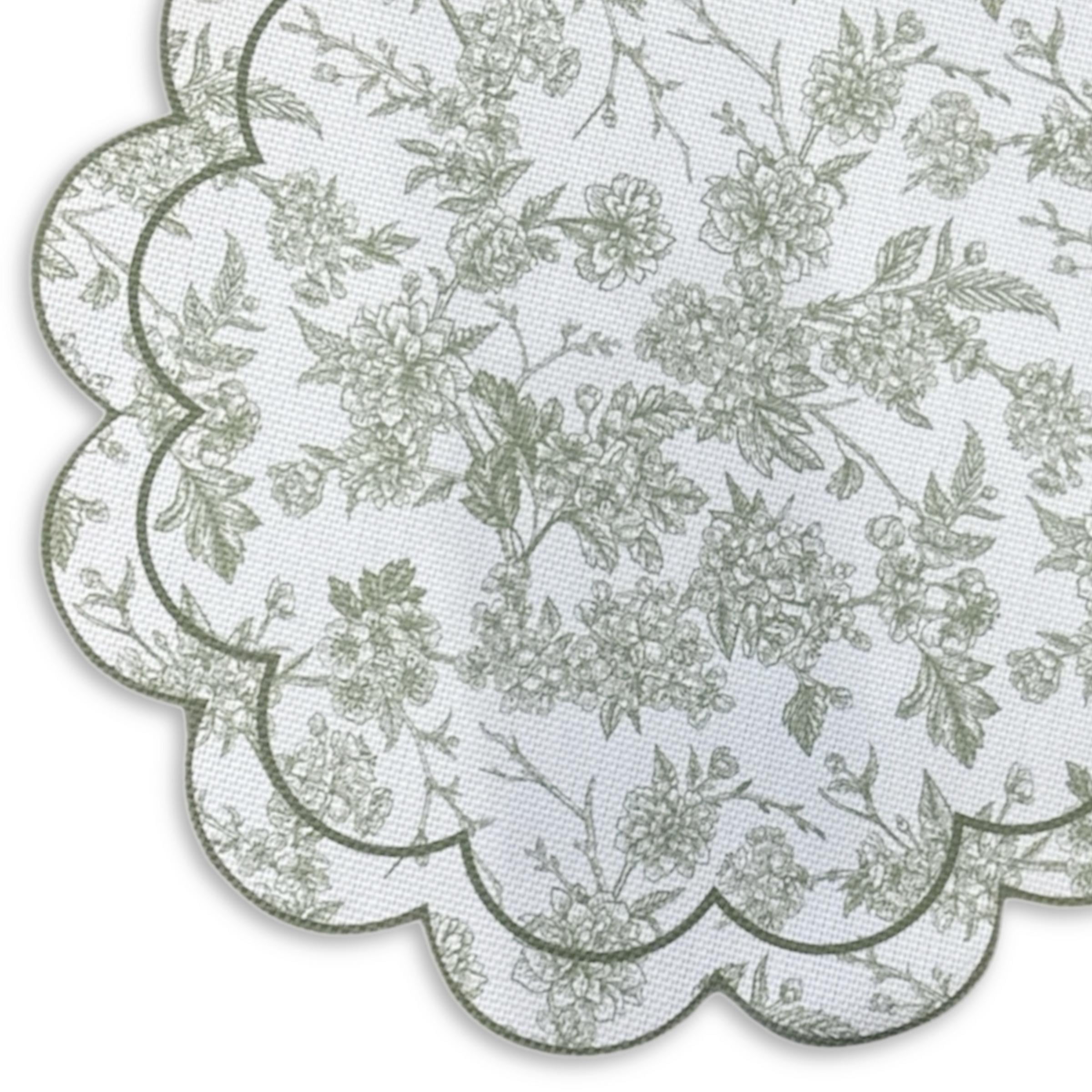 Dainty Home Set of 6 Placemats | Elegant and Durable | 15x15 in Round Woven Non-Slip Washable Place Mats | Tear-Resistant Heat | Resistant Placemats