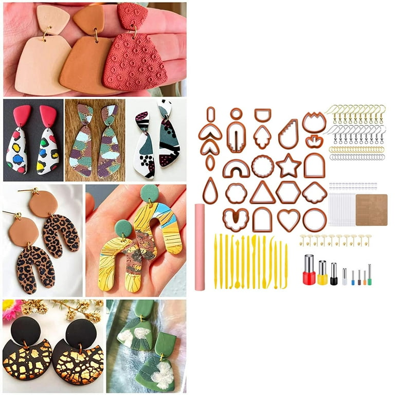 24 Polymer Clay Cutters With Cards And Earring Hooks