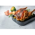 thumbnail image 4 of Kook Roasting Pan with Rack Insert, Rectangular 17 in, Black, 4 of 5