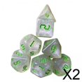 thumbnail image 1 of 2xacrylic Polyhedral Dados Juguetes Matemáticas Enseñanza Para Fiestas Juegos De, 1 of 8