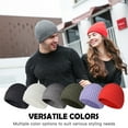 thumbnail image 2 of For Warm Winter Hats For Men / Women Knit Beanies Breathable & Soft Beanie Hats Color Variety Extended Brim Thick Soft & Stretchy Knit Beanie Hat, 2 of 6