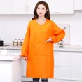 thumbnail image 5 of Unisex Kitchen Apron with Long Sleeves - Waterproof, Big Pockets, Adjustable Strap, Cooking/Baking/BBQ Apron, 5 of 5