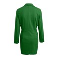 thumbnail image 5 of VEKDONE Formal Dresses Women Fall Long Sleeve Blazer Dress for Work Office Professional Ruched Mini Suits Dress 2025 on S,M,L,XL,XXL, 5 of 6