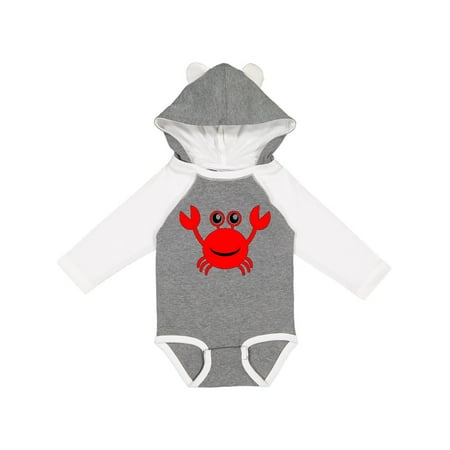 

Inktastic Cute Red Crab Gift Baby Boy or Baby Girl Long Sleeve Bodysuit