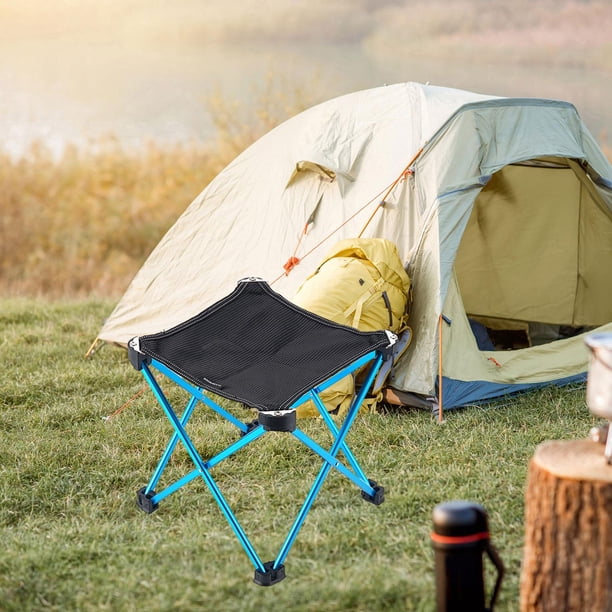 Chaise de camping en tissu bleu pétrole pêche réalisateur