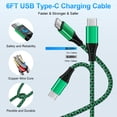 thumbnail image 3 of USB C Wall Charger, 3 Pack 20W USB C Charger Fast Charging Block with 6ft Type C Cable USB C to C Charging Cords Phone Cables, Type C Charger USB C Block Charger Block, 3 of 8