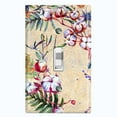 thumbnail image 1 of Metal Light Switch Plate Cover Cotton Flower Semi Circle Frame Beige FLW027, 1 of 13