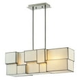 thumbnail image 2 of Cubist 4 Light Chandelier Brushed Nickel, 2 of 2
