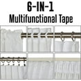 thumbnail image 5 of 3S Brother's Pink Linen Look Extra Long Set of 2 Panels Sheer Curtains Rod Pocket & Back Tab Home Décor Window Custom Made Drapes 10-30 Ft. Long -Made in Turkey Each Panel (100"W x 63"L), 5 of 6