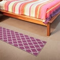 thumbnail image 4 of Ottomanson Non-Slip Hallway Runner Rug 20" x 59" Perfect for High Traffic Areas, Hot Pink Trellis, 4 of 8