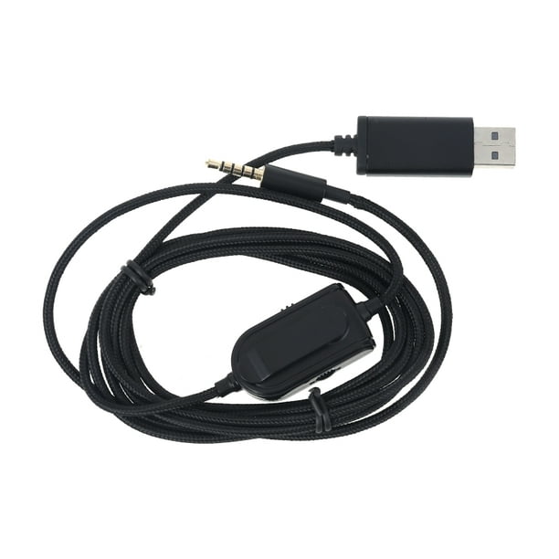 Bezwaar Minder dan condensor BESTYO 3.5mm to USB Talkback Chat Audio Aux Cable Cord Inline Mute Volume  Control For Astro A10 A40 A30 A50 Logitech G933 Xbox One PS4 - Walmart.com