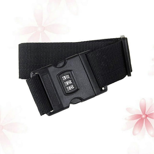 Luggage Straps Suitcases Belts Adjustable Black For Tourism Travel Bag 1Pack
