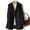 Black plus size cardigan with pockets a1, variant on Women Plus Size Fall Winter Collared Long Sleeve Button Down Open Front Solid Casual Coat Jacket Loose Cardigan Blazer Outwear for Office Daily, Green 2XL