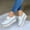 White, variant on Babysbule Shoes Women, Women's Sports Thick Soled Solid Color Breathable Casual Shoes