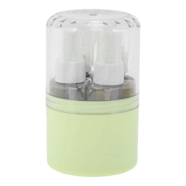 Conjunto de Contenedores de Viaje de 4 Piezas, Botellas de Viaje Portátiles, Verde