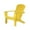 Yellow, variant on Riverstone Solid Cedar Adirondack Extra Wide Chair with build in bottle opener & matching folding table - Yellow