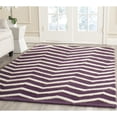 thumbnail image 2 of Safavieh Cambridge 4' X 6' Hand Tufted Wool Rug in Purple and Ivory, 2 of 2