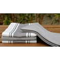 thumbnail image 5 of AMOUR INFINI Kitchen Towels 2 Stripe + 2 Waffle Super Soft and Absorbent Kitchen Towels Perfect for Kitchen Cleaning and Drying Dishes Pack of 4 Washable Tea Towels (28x20 Inch - L.Grey), 5 of 6