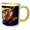 Yellow/White, variant on 3drose, Tiger, 11oz Two-tone Yellow Mug