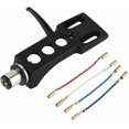 thumbnail image 1 of ZOUSSIQI Turntable Headshell,Universal LP Turntable Phono Headshell Mount Replacement with Wires,Universal Phono Turntable Headshell Mount Suitable for Various Phono CA919-50944, 1 of 8