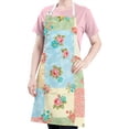 thumbnail image 5 of Pioneer Flower Floral Print Pattern Apron for Women and Men, Cotton Linen Waterproof with Pockets, Adjustable, 33x27 Inch for Kitchen, Gardening, BBQ, Salon, 5 of 6