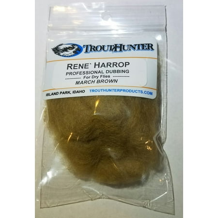 Fly Tying Dubbing - TroutHunter Rene Harrop Professional Dubbing for Dry Flies - March Brown