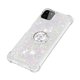 thumbnail image 4 of Funda para Samsung Galaxy A22 5G con Brillo Líquido Flotante, Purpurina, Parachoques y Anillo Giratorio Soporte, 4 of 5