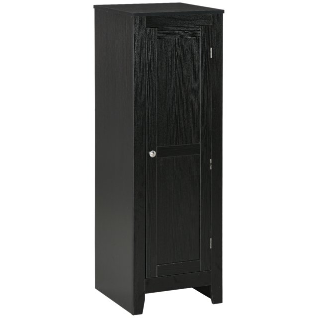 CoSoTower Kitchen Pantry Storage Cabinet with Adjustable Shelves, Small Storage Cabinet with Door and Shelves, Black